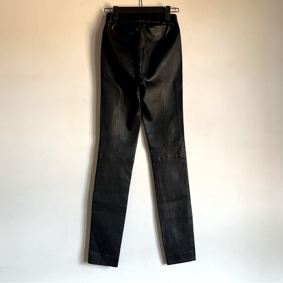 NEW Leather J Crew Collection Leggings in Black Size 00 XXS $495 Retail Sold Out - Picture 6 of 13